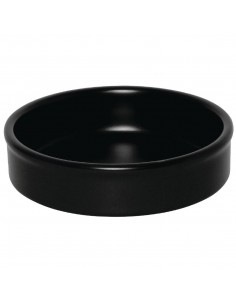 Olympia Mediterranean Stackable Dishes Black 134mm
