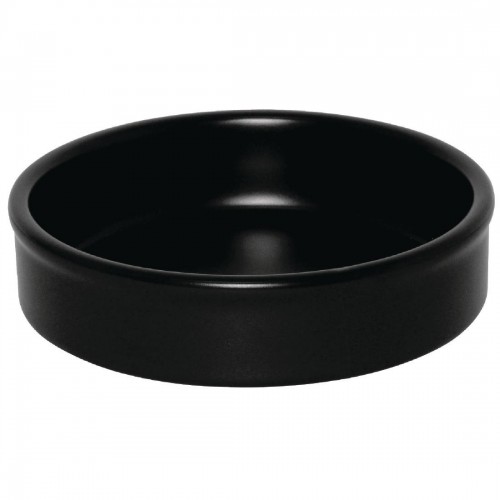 Olympia Mediterranean Stackable Dishes Black 134mm