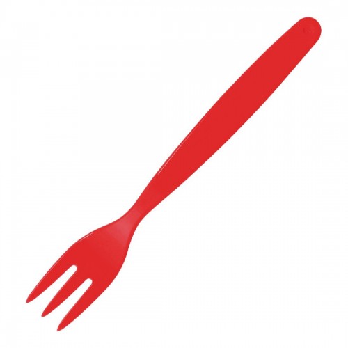 Polycarbonate Fork Red