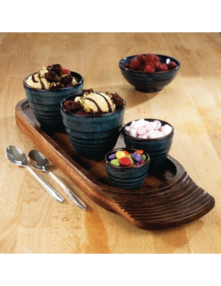 Churchill Bit on the Side Blue Ripple Dip Pots 57ml