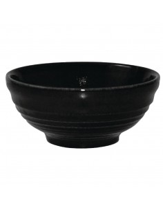 Churchill Bit on the Side Black Ripple Snack Bowls 120mm