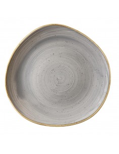 Churchill Stone Cast Peppercorn Grey Round Plate 286mm