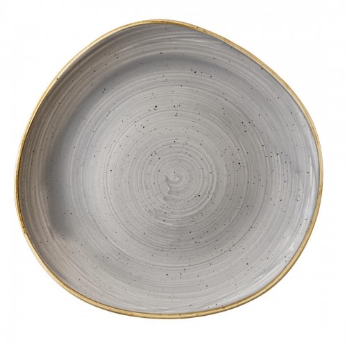 Churchill Stone Cast Peppercorn Grey Round Plate 286mm