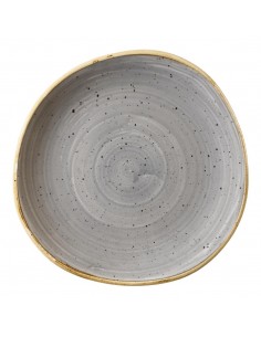 Churchill Stone Cast Peppercorn Grey Round Plate 210mm