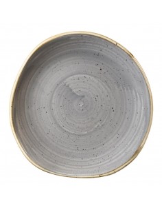 Churchill Stone Cast Peppercorn Grey Round Plate 186mm