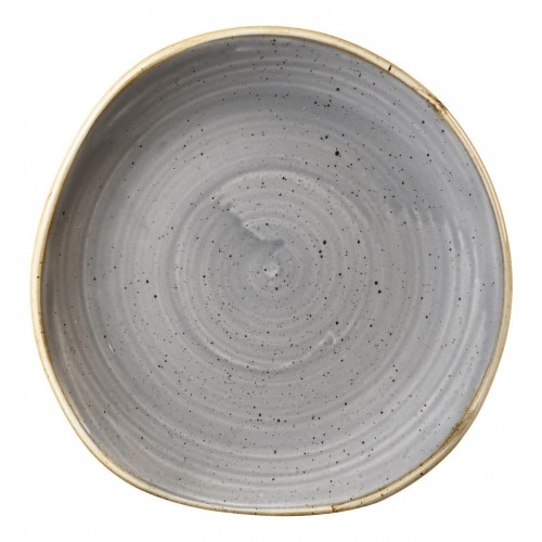 Churchill Stone Cast Peppercorn Grey Round Plate 186mm