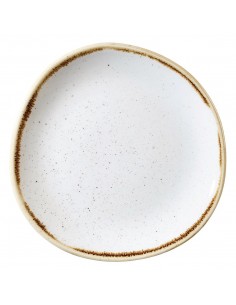 Churchill Stone Cast Barley White Round Plate 210mm