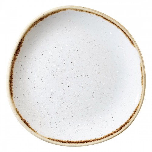 Churchill Stone Cast Barley White Round Plate 210mm