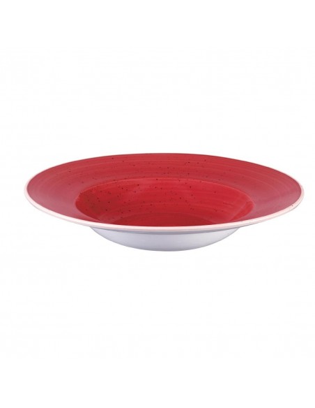 Churchill Stone Cast Berry Red Wide Rim Bowl 280mm