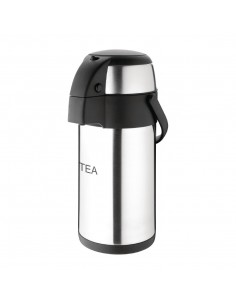 Olympia Pump Action Airpot Etched 'Tea' 3Ltr