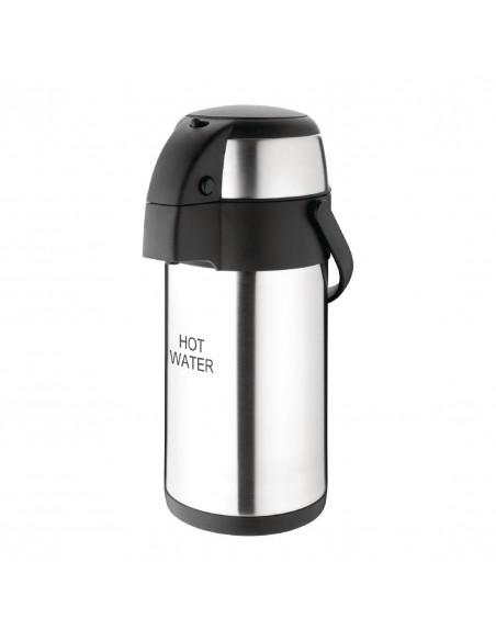 Olympia Pump Action Airpot Etched 'Hot Water' 3Ltr Olympia Pump Action Airpot Etched 'Hot Water' 3Ltr
