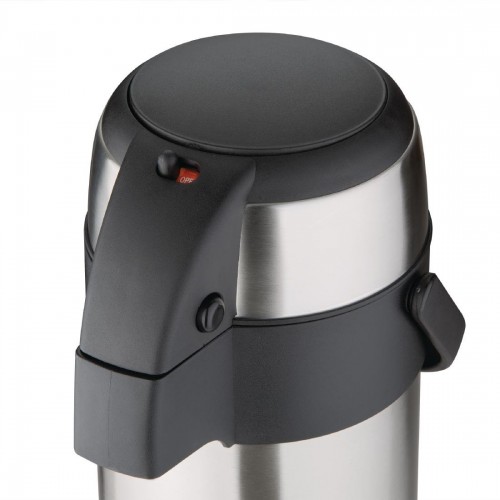 Olympia Pump Action Airpot Etched 'Hot Water' 3Ltr Olympia Pump Action Airpot Etched 'Hot Water' 3Ltr