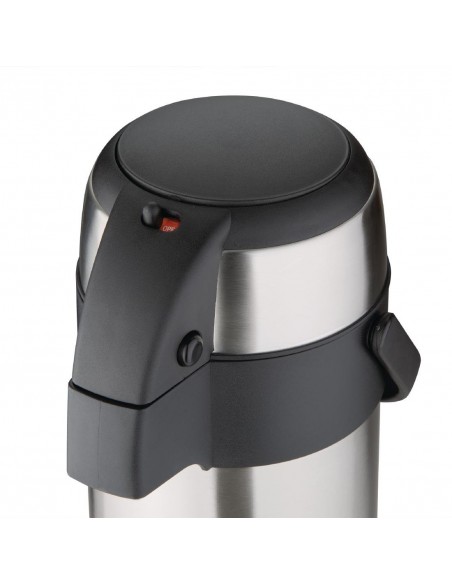 Olympia Pump Action Airpot Etched 'Hot Water' 3Ltr Olympia Pump Action Airpot Etched 'Hot Water' 3Ltr
