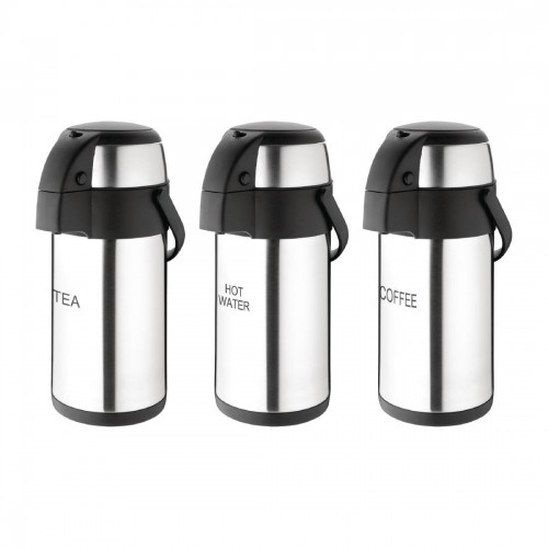 Olympia Pump Action Airpot Etched 'Hot Water' 3Ltr Olympia Pump Action Airpot Etched 'Hot Water' 3Ltr