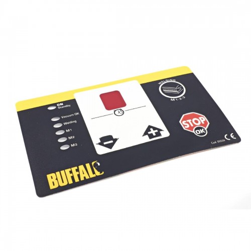 Buffalo Control Panel Adhesive Label for Buffalo Vac Pack Machine