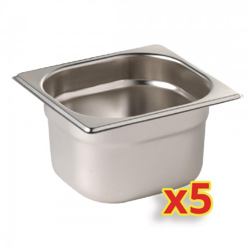 Gastronorm Container Kit 5x 1/6GN