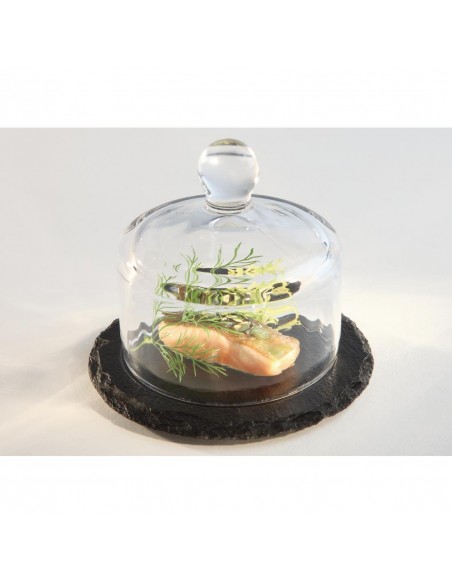 APS Butter Pad with Cover Round Glass