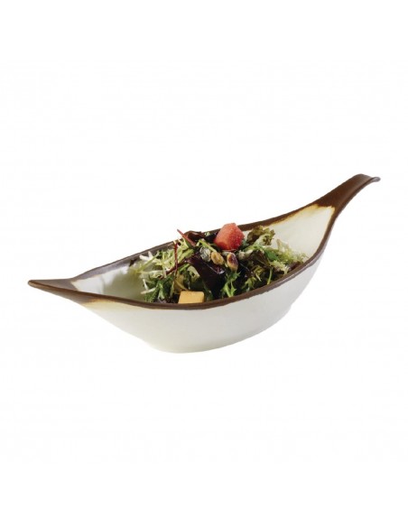 APS Crocker Leaf Bowl Cream. 420mm length