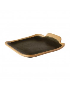 APS Crocker Square Platter Brown 140mm