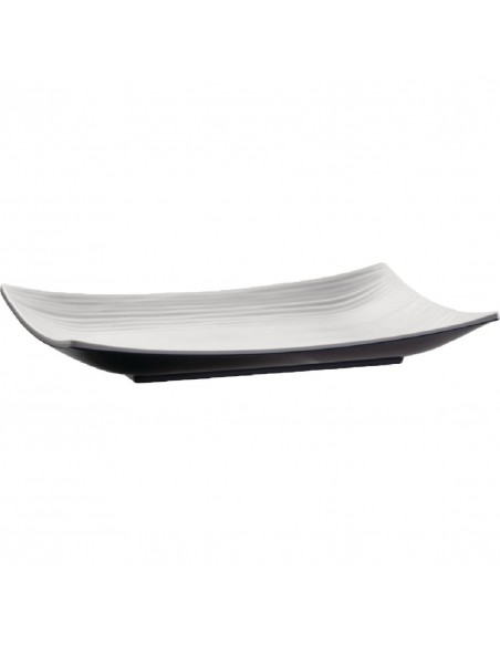 APS Dual Tone Curved Rectangular Platter 11in