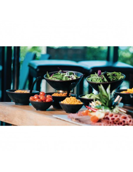 APS Marone Melamine Bowl Black 140mm