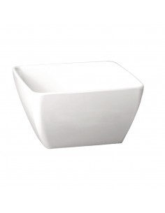 APS Pure Melamine White Square Bowl