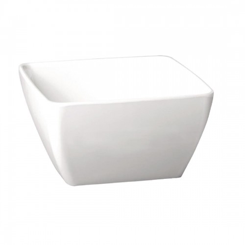 APS Pure Melamine White Square Bowl