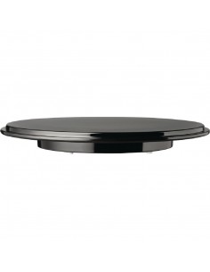 APS Pure Round Cake Platter Melamine Black