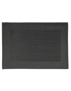 APS PVC Placemat Fine Band Frame Black