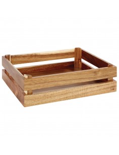 APS Superbox Buffet Crate Acacia GN1/2