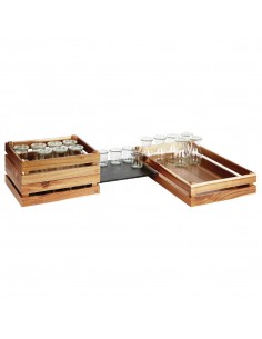 APS Superbox Buffet Crate Acacia GN1/2 2