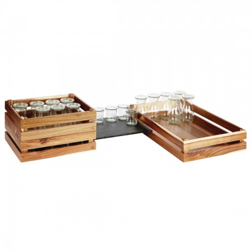 APS Superbox Buffet Crate Acacia GN1/2