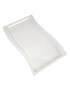 APS Wave Melamine Platter White GN 1/1