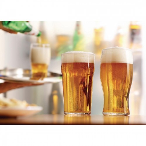 Arcoroc Nonic Nucleated Beer Glasses 570ml CE Marked