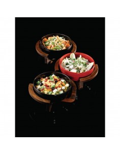Art de Cuisine Red Glaze Ripple Bowls Large 2