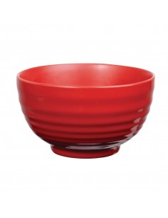 Art de Cuisine Red Glaze Ripple Bowls Small