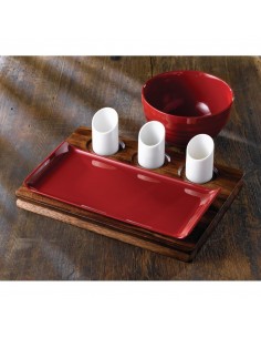 Art de Cuisine Red Glaze Ripple Bowls Small 2