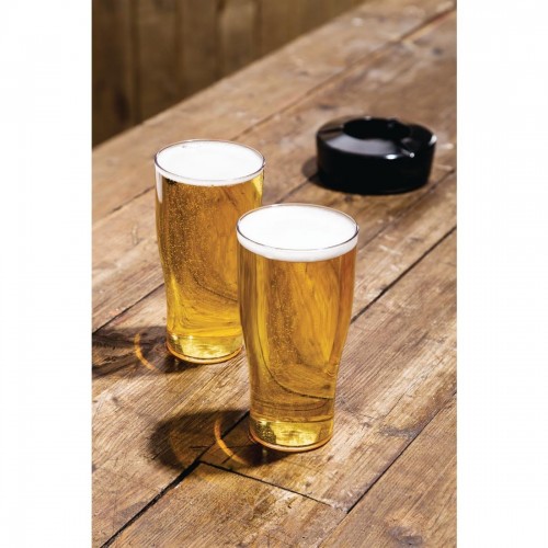 Polycarbonate Nucleated Beer Glasses 570ml CE Marked