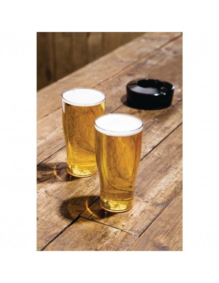 Polycarbonate Nucleated Beer Glasses 570ml CE Marked