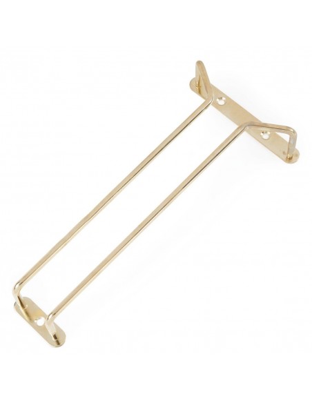 Brass Wine Glass Rack 10in