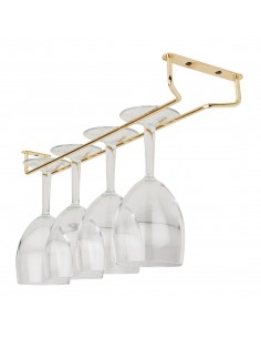 Brass Wine Glass Rack 16in 2