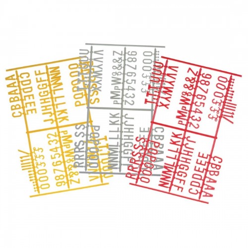 HC766 Beaumont Peg Board 20mm Letters 540 Characters Yellow Pack of 20 