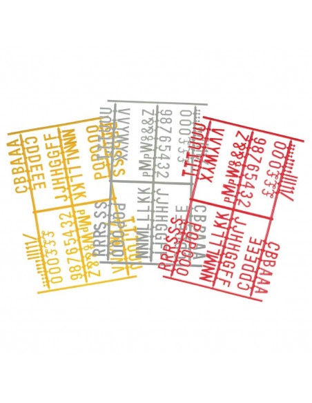 Beaumont Peg Board 20mm Letters 540 Characters Yellow