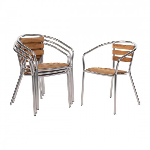 Aluminium and Ash Chair 730mm (Pack of 4)