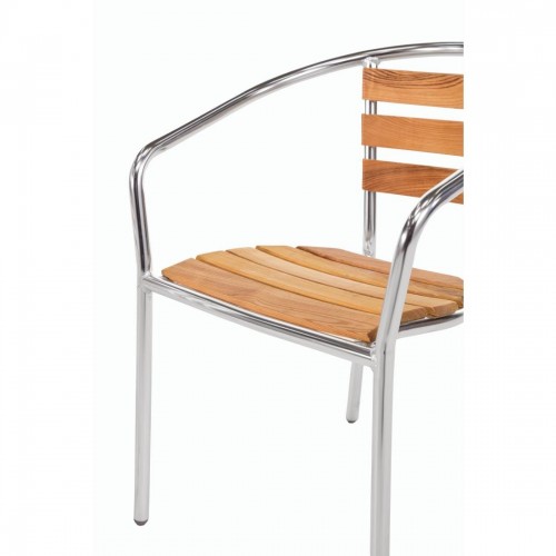 Aluminium and Ash Chair 730mm (Pack of 4)