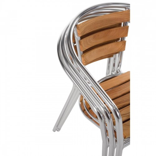 Aluminium and Ash Chair 730mm (Pack of 4)