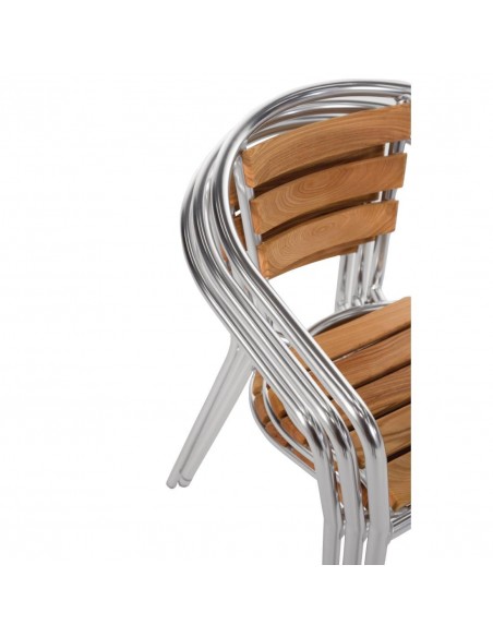 Aluminium and Ash Chair 730mm (Pack of 4)