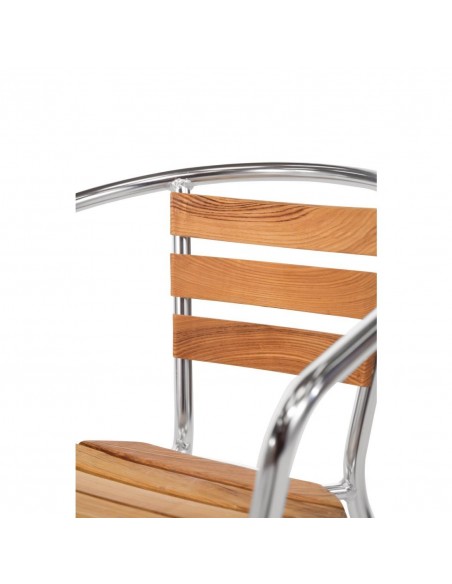 Aluminium and Ash Chair 730mm (Pack of 4)