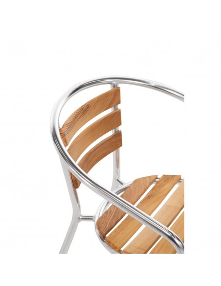 Aluminium and Ash Chair 730mm (Pack of 4)