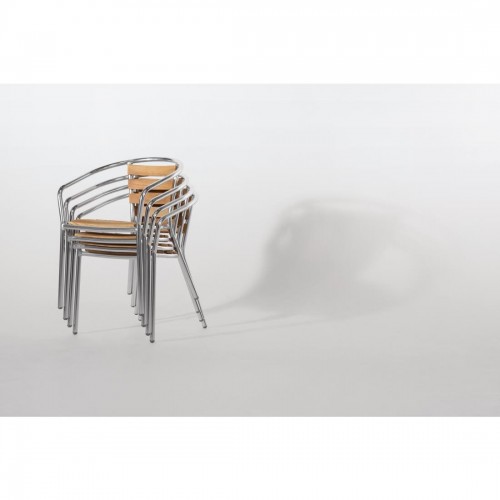 Aluminium and Ash Chair 730mm (Pack of 4)